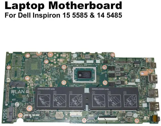 Alt view image 2 of 5 - Dell Inspiron 15 5585 Motherboard AMD Ryzen 7 3700U 2.3GHz Quad Core MNN1K
