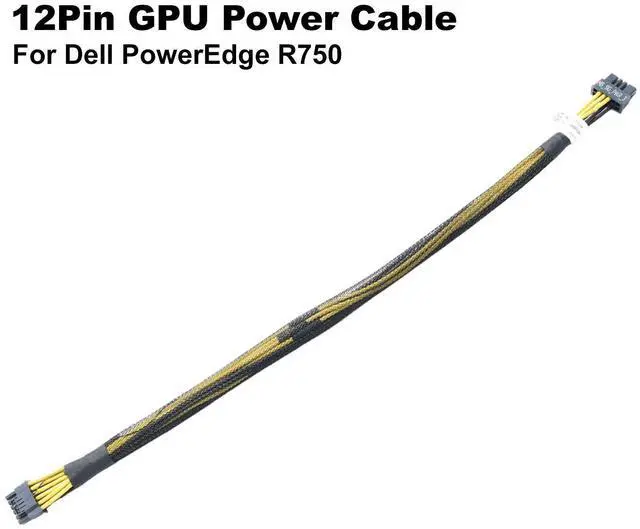 Alt view image 2 of 5 - Lot of 25 Dell PowerEdge R750 12Pin Power Cable for NVIDIA H100 GPU Slot 7 MMK2H