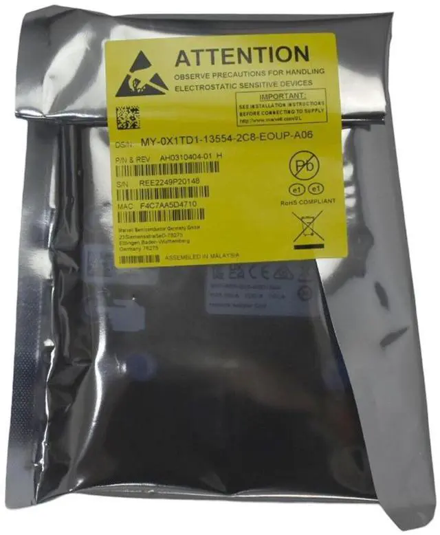 Alt view image 4 of 7 - Lot of 100 Dell QLogic QL41164 Quad-Port 10GbE RJ-45 Network Daughter Card X1TD1