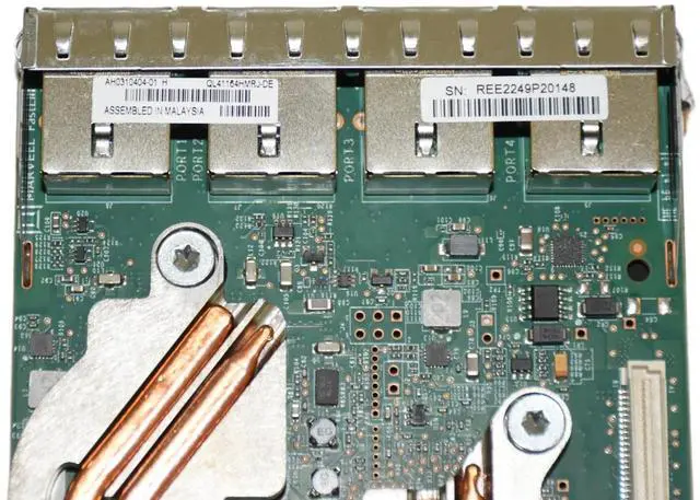 Alt view image 5 of 7 - Lot of 100 Dell QLogic QL41164 Quad-Port 10GbE RJ-45 Network Daughter Card X1TD1