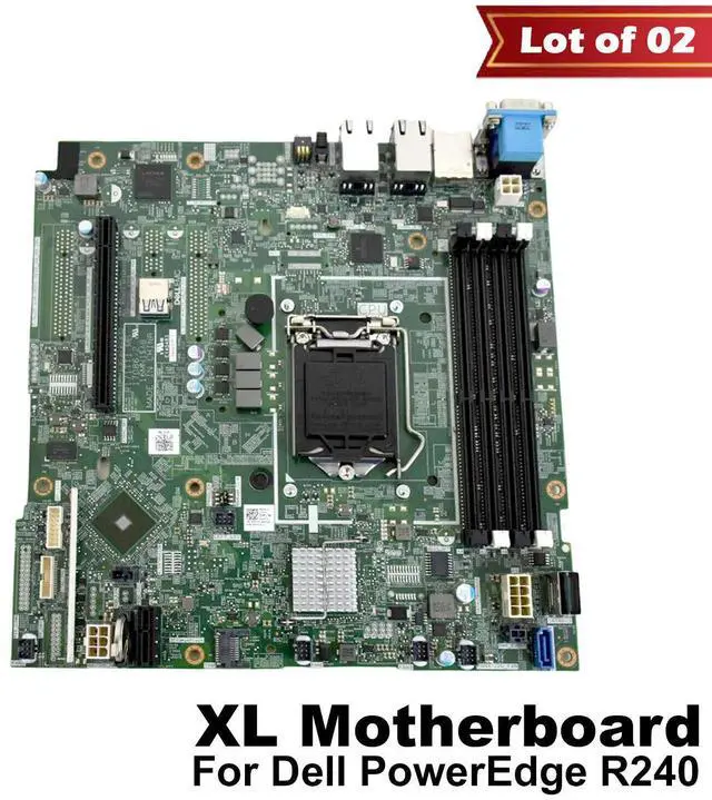 Main image of Lot of 2 Dell PowerEdge R240 XL Xeon C242 Chipset DDR4 Server Motherboard 0KFFK