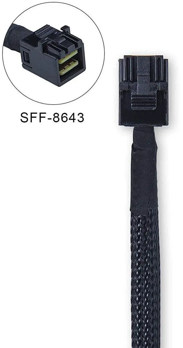Alt view image 6 of 7 - (NOT FOR HOME PC!) Lot of 4 Dell PowerEdge R240 3.5-inch x4 SFF-8643 PERC Mini-SAS HD Cable 882WV