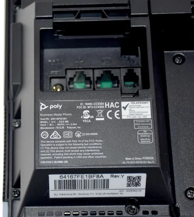 Alt view image 3 of 6 - Poly Polycom CCX 500 Media Phone Teams