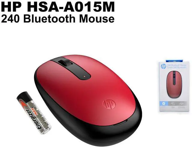 Alt view image 2 of 7 - HP 240 Empire Red Bluetooth Wireless Mouse Sleek Portable & Reliable 43N05AA#ABA