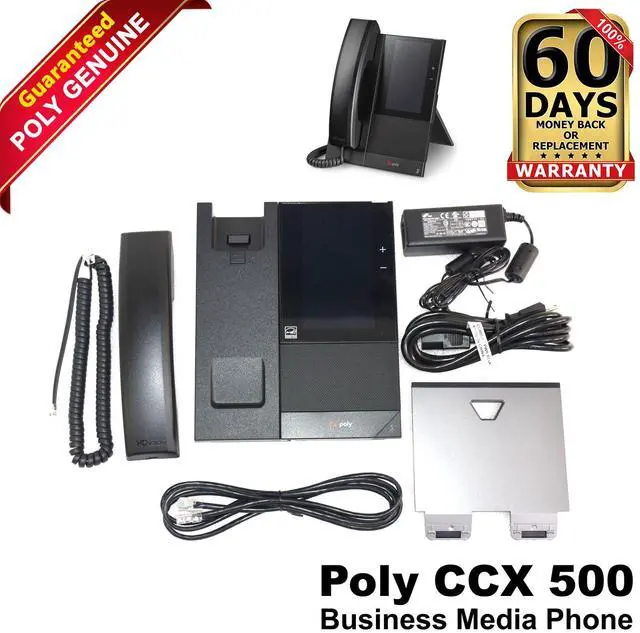 Main image of Lot Of 10 Polycom CCX 500 5" Touchscreen 720x1280 Business Media VoIP Phone