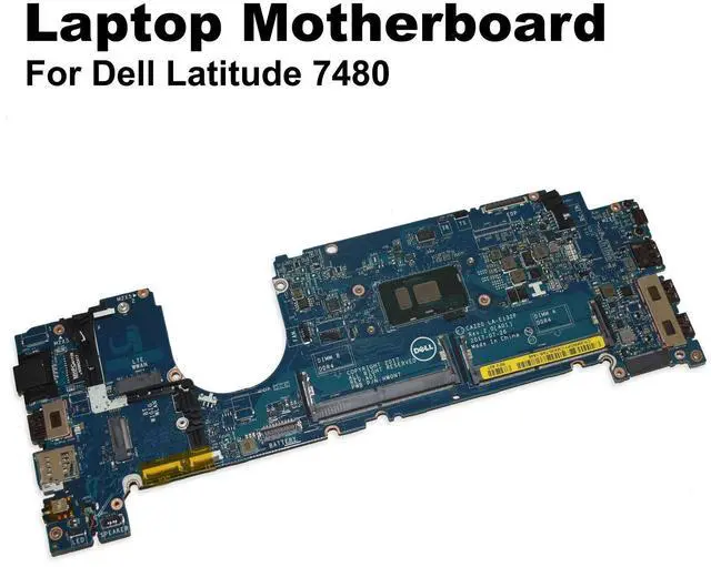 Alt view image 3 of 7 - Dell Latitude 7480 Intel Core i5-7300U 2.6GHz DDR4 Motherboard LA-E132P MWGPY