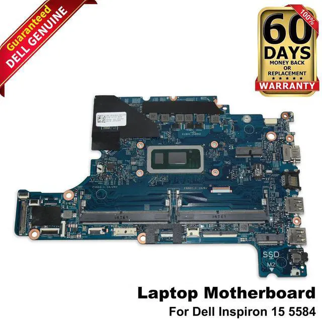 Main image of Genuine Dell Inspiron 5584 Core i5-8265U Quad-Core 1.6GHz DDR4 Motherboard F62D6