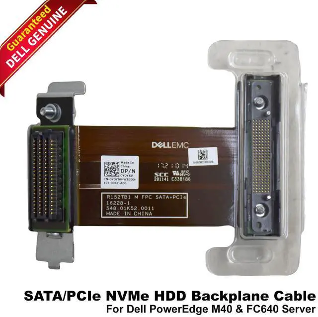 Main image of Lot of 2 Dell PowerEdge M640 SATA PCIe Motherboard HDD Backplane Cable Y0Y6V