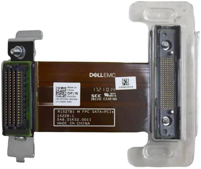 Alt view image 3 of 5 - Lot of 2 Dell PowerEdge M640 SATA PCIe Motherboard HDD Backplane Cable Y0Y6V