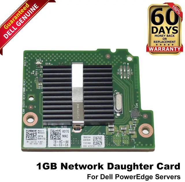 Main image of Dell I350 1GbE Quad Port Blade Network Daughter Card for PowerEdge FC630 V017G