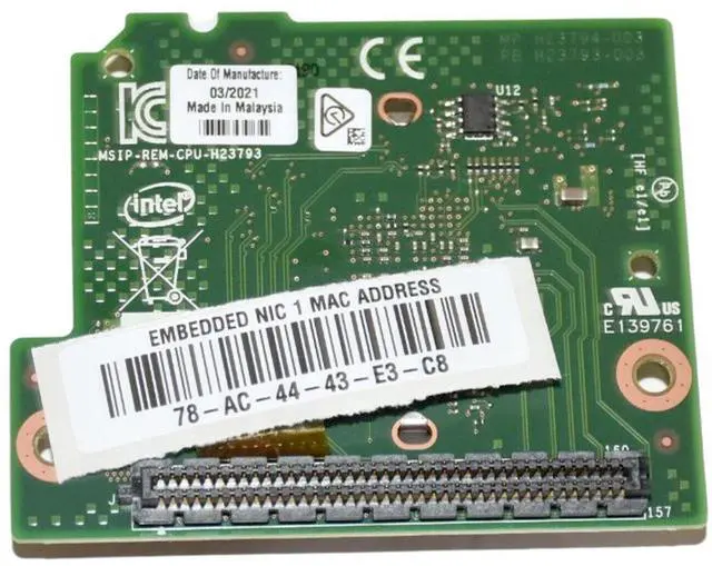 Alt view image 4 of 5 - Dell I350 1GbE Quad Port Blade Network Daughter Card for PowerEdge FC630 V017G