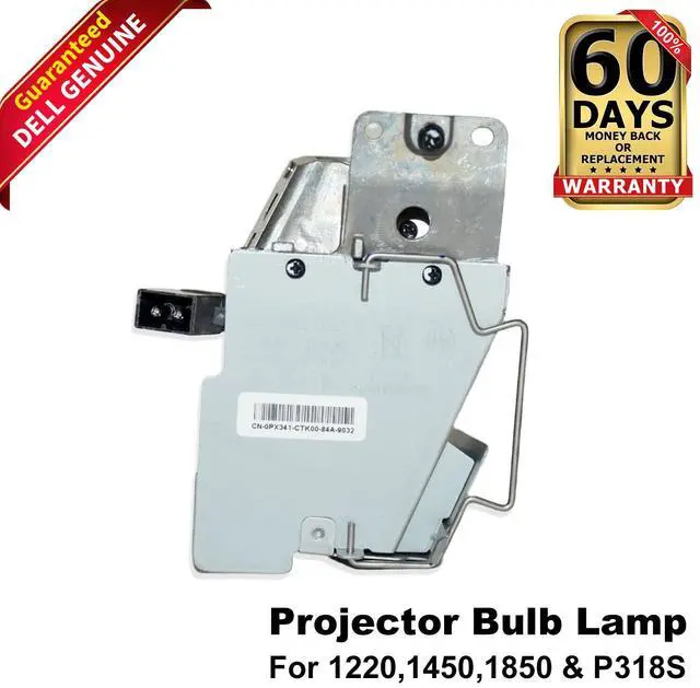 Main image of Genuine Dell 1220 1450 1850 P318S Projector Bulb Lamp PX341 YJY3H