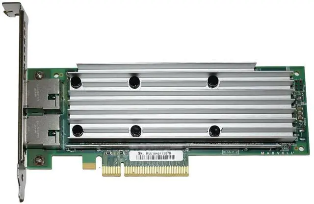 Alt view image 5 of 7 - Dell QLogic QL41132 2-Ports 10GbE RJ-45 PCIe High Profile Network Card NV5