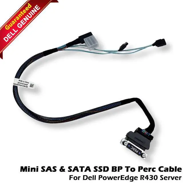 Main image of (NOT FOR HOME PC!) Genuine Dell PowerEdge R430 MINI SAS SATA SSD BP to PERC Cable Black 72HGP