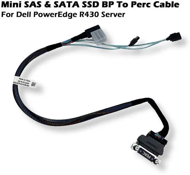 Alt view image 2 of 7 - (NOT FOR HOME PC!) Genuine Dell PowerEdge R430 MINI SAS SATA SSD BP to PERC Cable Black 72HGP
