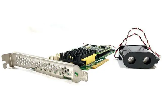 Alt view image 4 of 7 - (NOT FOR HOME PC!) Adaptec ASR-5405Z 512MB SATA SAS 4-Ports RAID PCI Express x8 Controller + BBU