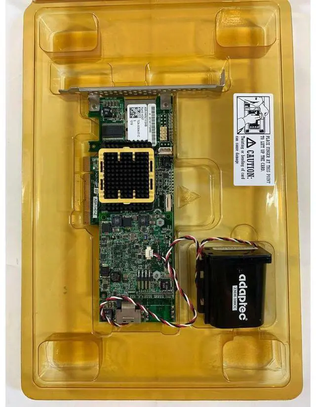 Alt view image 7 of 7 - (NOT FOR HOME PC!) Adaptec ASR-5405Z 512MB SATA SAS 4-Ports RAID PCI Express x8 Controller + BBU