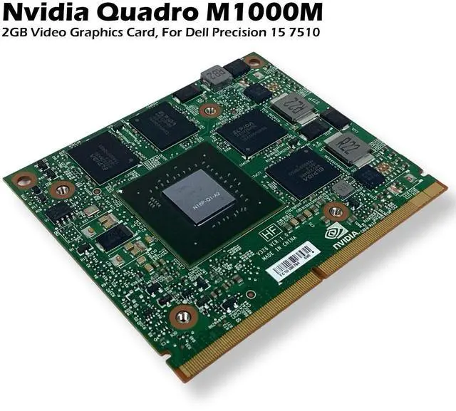 Alt view image 2 of 7 - NVIDIA Quadro M1000M 2GB Video Card For HP ZBook 15 G3 15.6" 848261-001 - 2PNW4