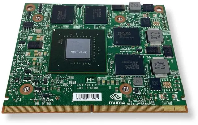 Alt view image 4 of 7 - NVIDIA Quadro M1000M 2GB Video Card For HP ZBook 15 G3 15.6" 848261-001 - 2PNW4