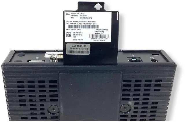 Alt view image 7 of 7 - Dell Wyse 5010 Thin Client Dx0D AMD 2GB RAM 8GB SSD ThinOS 8.5 RJ-45 9MKV0