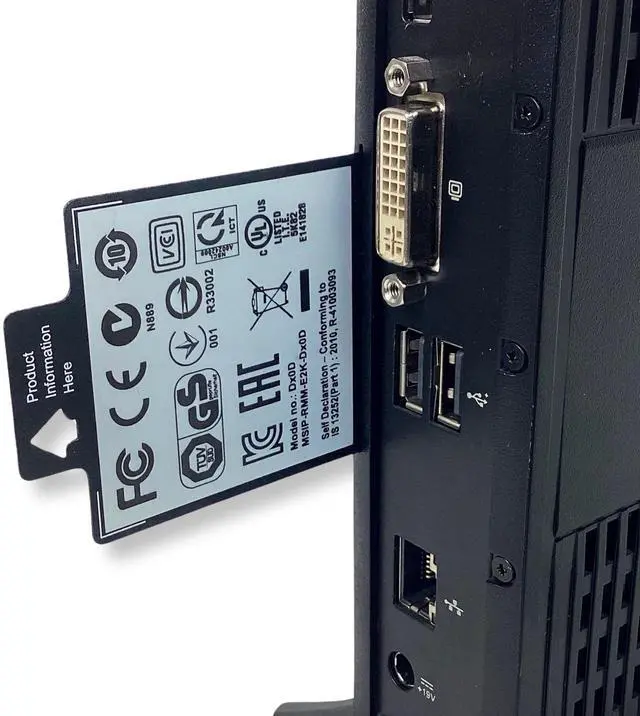 Alt view image 4 of 7 - Dell Wyse 5010 Thin Client Dx0D AMD 1.4GHz 2GB RAM 8GB ThinOS 8.5 RJ-45 13KTW