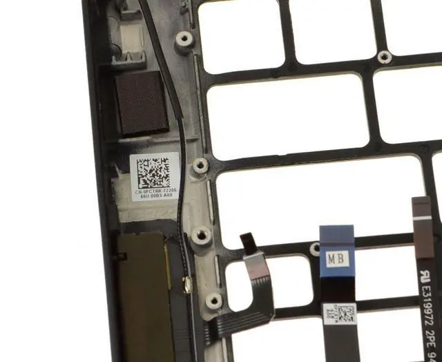 Alt view image 3 of 6 - Dell Latitude 13 7370 Palmrest Touchpad Assembly with Fingerprint Reader WCGX8