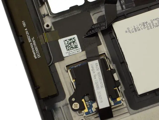 Alt view image 4 of 6 - Dell Latitude 13 7370 Palmrest Touchpad Assembly with Fingerprint Reader WCGX8