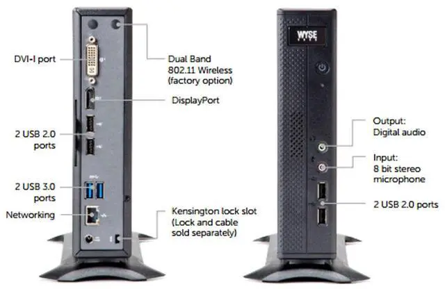 Alt view image 3 of 7 - Dell Wyse Z50D Thin Client AMD G Series T56N 1.65 GHz Dual core X5MD8-SP-AAA