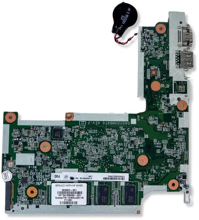 Alt view image 2 of 6 - HP Stream 11-Y Intel Celeron N3060 4GB RAM 32GB EMMC Motherboard 905682-601