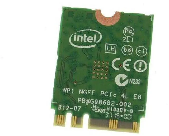 Alt view image 6 of 6 - Lot X 5 Dell Intel Wireless-AC 3160 Dual Band WLAN WiFi Bluetooth M.2 Card N2VFR