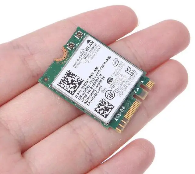 Alt view image 5 of 6 - Lot X 5 Dell Intel Wireless-AC 3160 Dual Band WLAN WiFi Bluetooth M.2 Card N2VFR