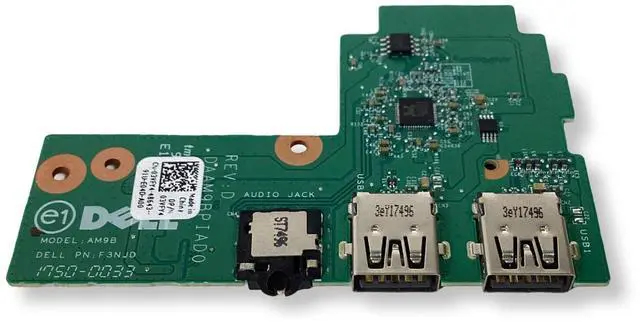Alt view image 3 of 7 - Genuine Dell Inspiron 15 5577 USB Audio Port IO Circuit Board 3VFY4 03VFY4 088NC