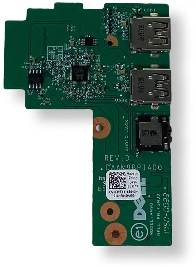 Alt view image 7 of 7 - Genuine Dell Inspiron 15 5577 USB Audio Port IO Circuit Board 3VFY4 03VFY4 088NC