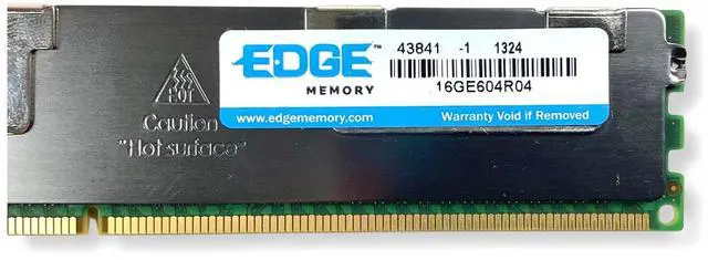 Alt view image 6 of 7 - (NOT FOR HOME PC!) Edge 16GE604R04 16GB PC3-8500 DDR3-1066MHz ECC Reg CL7 240-Pin Server RAM Memory