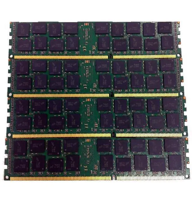 Alt view image 2 of 6 - Lot of 4 Micron MT36JSF2G72PZ-1G6E1FF 4x16GB 2Rx4 PC3-12800R Server Memory