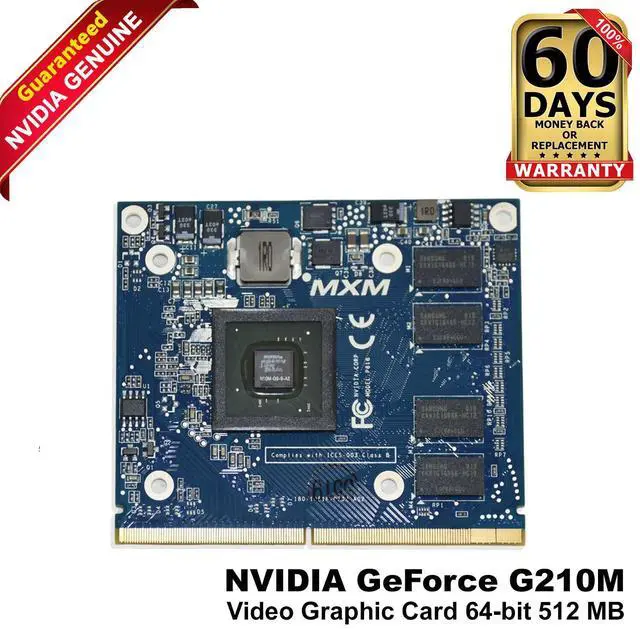 Main image of NVIDIA GeForce G210M Video Graphics Card 512 MB DDR3 64-bit 1500MHz VG.PCMG2.100