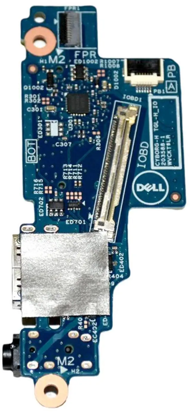 Alt view image 5 of 7 - Genuine Dell Inspiron 16 7610 USB Audio SD Card Reader IO Board with Cable R4KFW