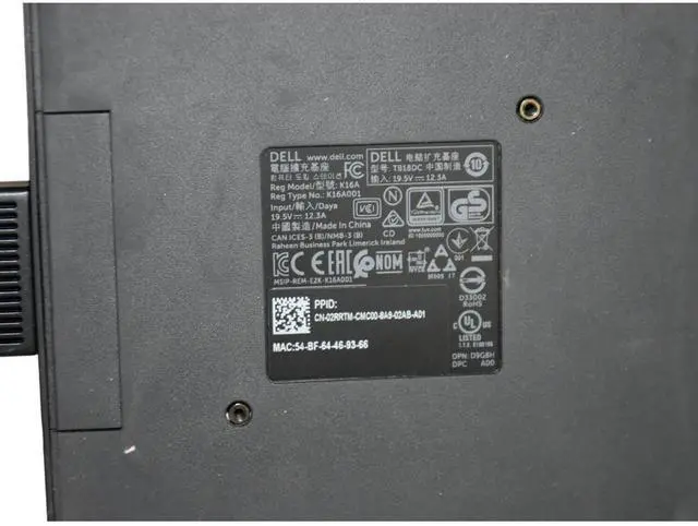 Alt view image 7 of 7 - Genuine Dell Precision 7730 7530 USB-C Thunderbolt Docking Station TB18DC