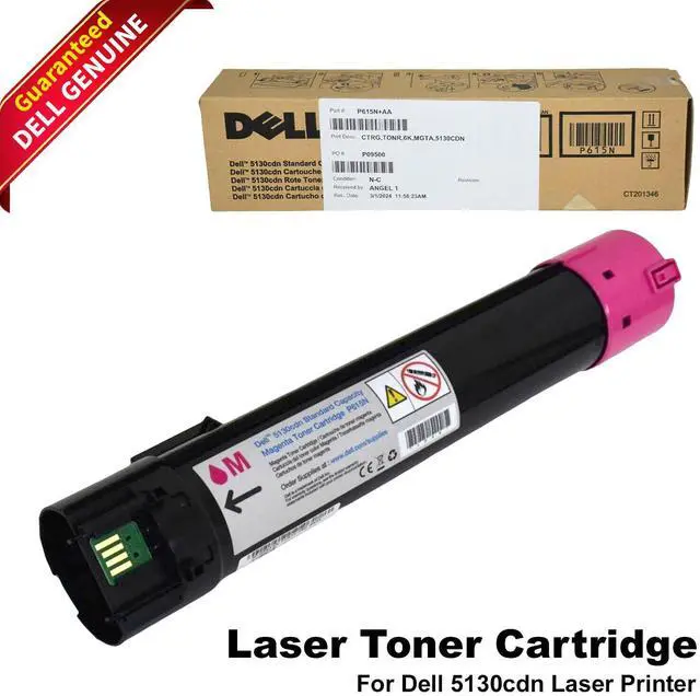 Main image of Dell 5130cdn Magenta Laser Printer Toner Cartridge Yield 6000 330-5845 P615N