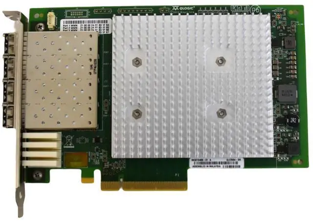Alt view image 7 of 7 - QLogic QLE2694-SR 16Gb Quad Port FC PCIe Gen3 x16 HBA Card High Performance