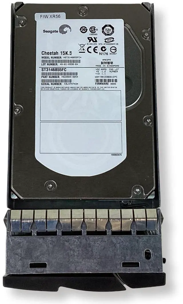 Alt view image 3 of 7 - Seagate ST3146855FC Cheetah 15K.5 146Gb 15000RPM Fibre Channel 4Gbps 3.5" HDD
