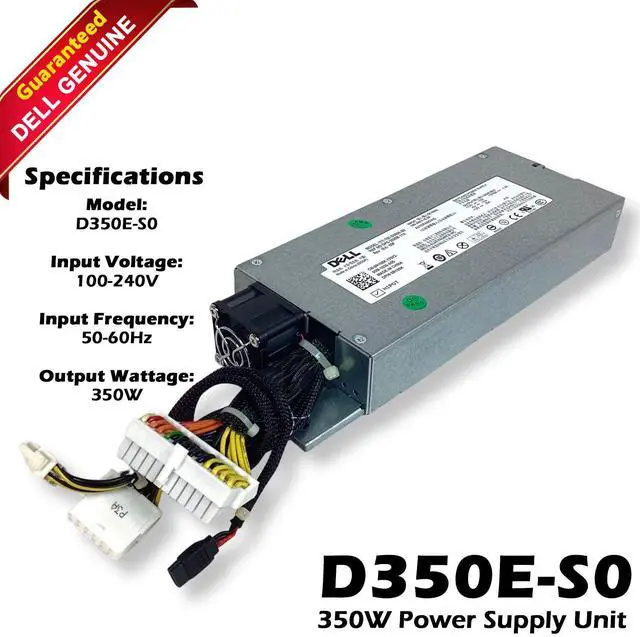 Main image of Genuine Dell PowerEdge R310 Server D350E-S0 350W Switching Power Supply R109K
