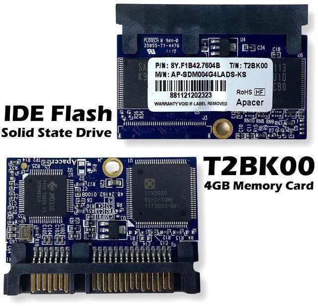 Alt view image 2 of 6 - Apacer 4GB 8Y.F1B42.7604B SATA 2.5" MLC Internal Solid State Drive T2BK00