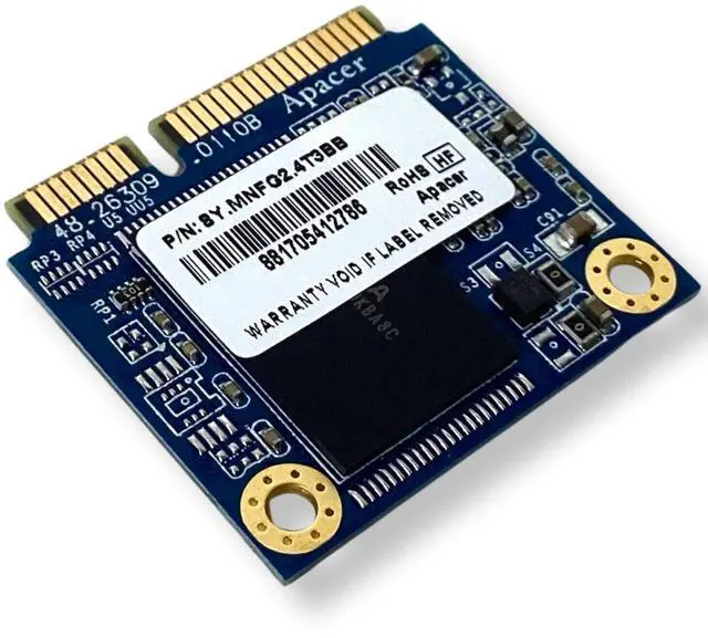 Alt view image 4 of 7 - Apacer 64GB MLC SATA SSD Module 8Y.MNFG2.4T.BB Solid State Drive Laptop