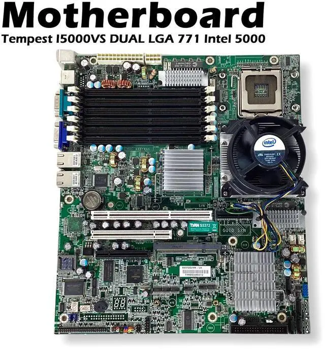 Alt view image 2 of 7 - Tyan Tempest i5000VS Dual Xeon LGA771 Server Motherboard With One Fan