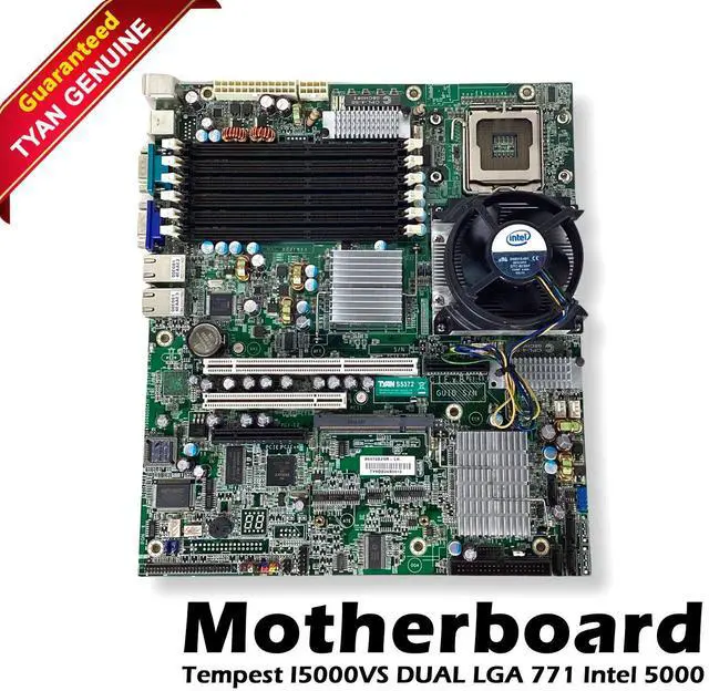 Main image of Tyan Tempest i5000VS Dual Xeon LGA771 Server Motherboard With One Fan