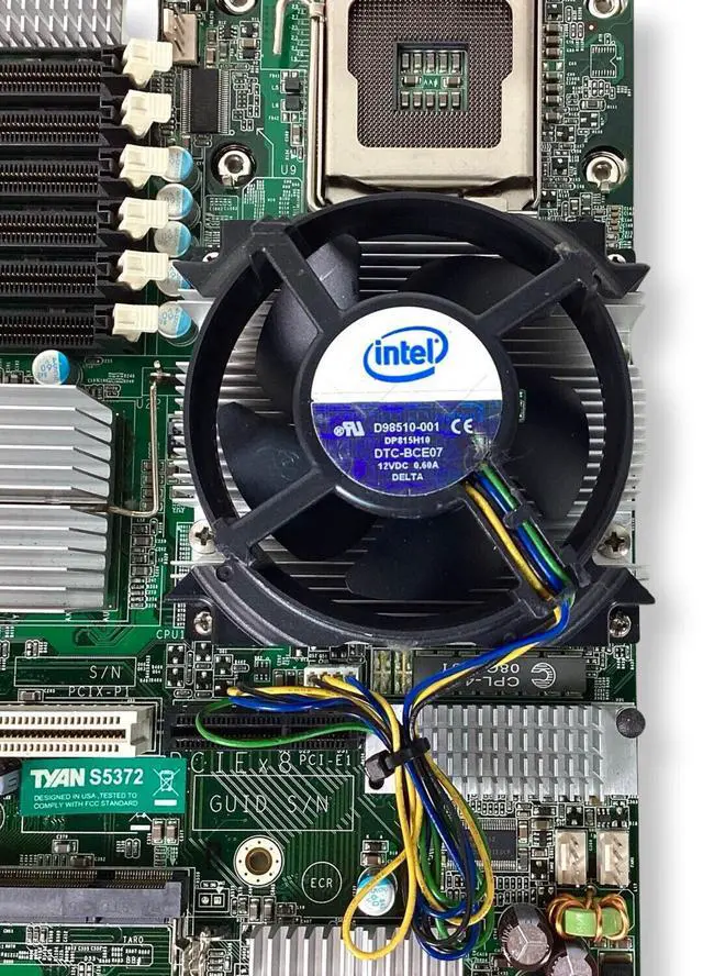 Alt view image 6 of 7 - Tyan Tempest i5000VS Dual Xeon LGA771 Server Motherboard With One Fan