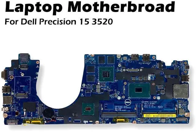 Alt view image 2 of 7 - Dell OEM Precision 15 3520 Motherboard with Intel i5 Quad Core 2.5GHz CPU C2731
