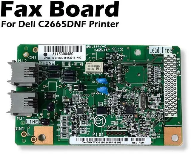 Alt view image 2 of 7 - Genuine Dell HN7YX 960K80111 Fax Board for C2665DNF Printers