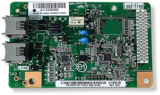 Alt view image 3 of 7 - Genuine Dell HN7YX 960K80111 Fax Board for C2665DNF Printers